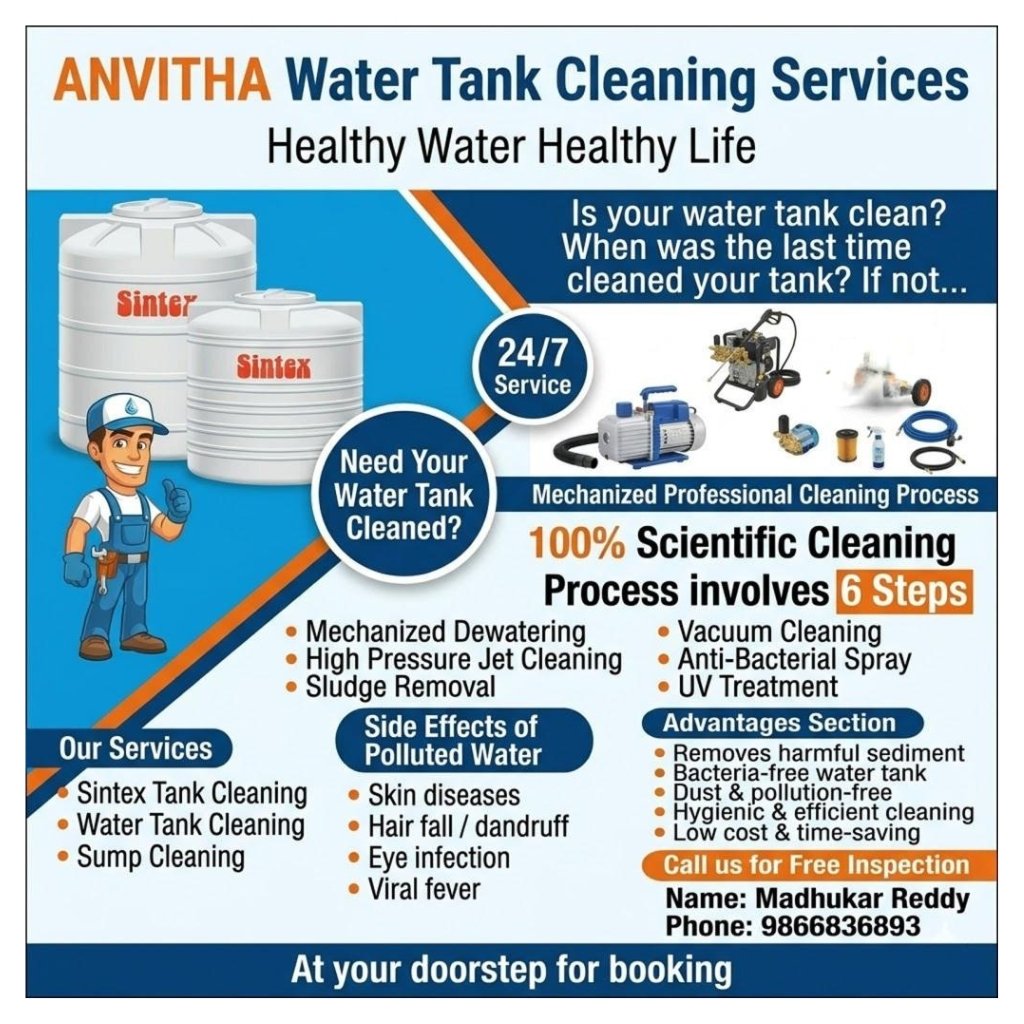 ANVITHA WATER TANK CLEANING SERVICES